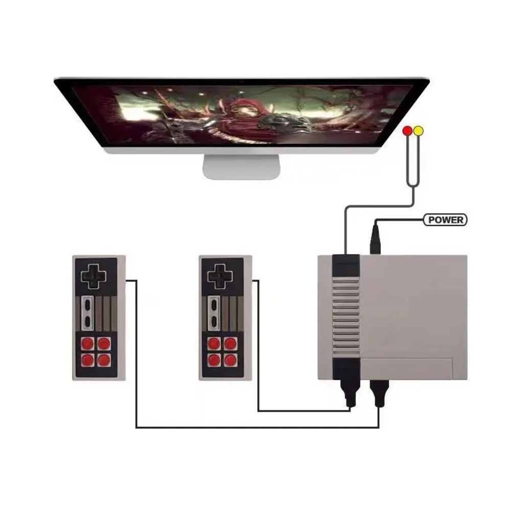 620 Retro Game Console,Classic Video Game System Built 2 Classic Controller - Picture 3 of 7